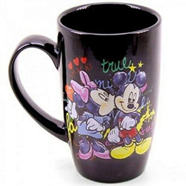 Imagem de Caneca Porcelana Preta Mickey & Minnie 400 Ml - Disney