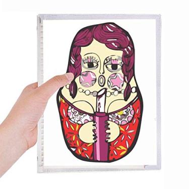 Imagem de Rússia Rússia Russa Caderno feminino Folhas Soltas Diário Recarregável Diário Papelaria