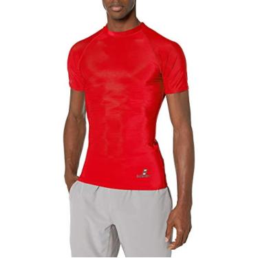 Imagem de Camiseta masculina Intensity unissex de manga curta e ajuste firme, Scarlet, X-Large