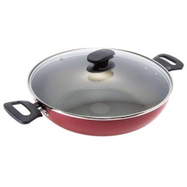 Imagem de Panela Wok Loreto 28 Cm Vermelha Tramontina