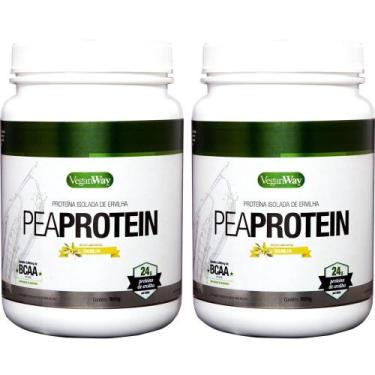 Imagem de Kit 2 Pea Protein Baunilha Veganway 900G - Proteína Vegana