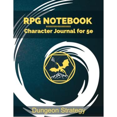Imagem de RPG Notebook: Character Journal for 5e: Notes, Spell Sheets, Inventory, and More