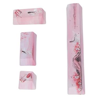 Imagem de Conjunto de 4 Teclas, Teclas PBT Faça você Mesmo, Tampa de Espaço, Tampa de Tecla Esc, Tampa de Inserção de Teclado, Teclado Numérico Universal, Teclado Mecânico de Computador