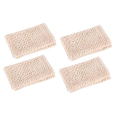 Imagem de HEMOTON Esteira De Pãezinhos 4 Pcs Gaze Pano De Vapor Para Pão Cozido No Vapor Tapete De Vapor Reutilizável Pergaminho Natural De Bambu Navio a Vapor Algodão Antiaderente Tapete De Pão