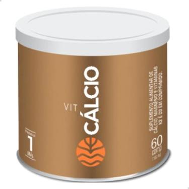 Imagem de Vit Cálcio - Vital Atman 60 Comprimidos 1.100mg - Suplemento Alimentar de Cálcio, Magnésio, Vitaminas K2 e D3