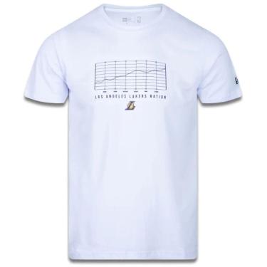 Imagem de Camiseta New Era Performance NBA Los Angeles Lakers Masculino - Branco