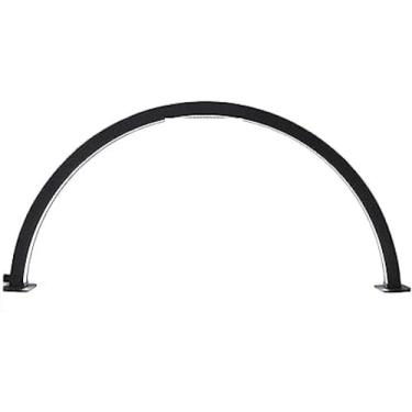 Imagem de Lâmpada de unha uv led meia lua anel luz 48w proteção para os olhos iluminação do salão de beleza unhas falsas cuidado desktop arco anel luzes led lâmpada de manicure meia lua unha arte luz