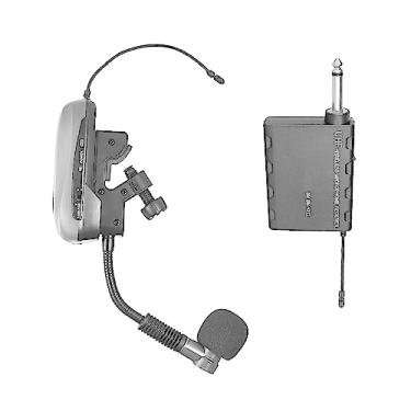 Imagem de BM-12/V2 Profissional UHF Sistema de Microfone de Instrumento Sem Fio Receptor e Transmissor 16 Canais para Sax Saxofone Trompa Francesa Trompete Trumbone
