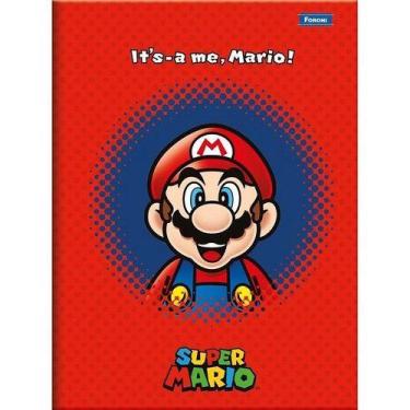 Imagem de Caderno 1 Materia Brochura Super Mario 80 Folhas - Foroni