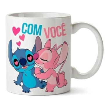 Imagem de Caneca Personalizada Stitch Lilo Disney Com Você Sem Você