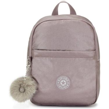 Imagem de Kipling Mochila Marlee Pequena  Cor Avelã - Chaveiro Peludo