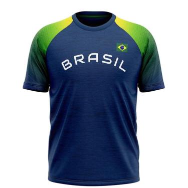 Imagem de Camiseta Braziline Amazon Brasil Infantil - Marinho
