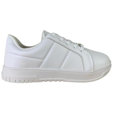 Imagem de Tenis Casual Feminino Vizzano Plataforma Napa Branco (Branco, BR, Adulto, Numérico, 34)