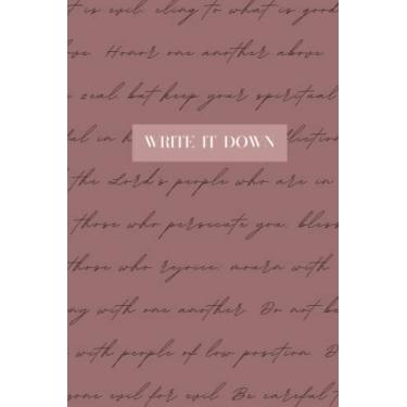 Imagem de Diário feminino cristão elegante - 120 páginas, 15 x 23 | Diário de fé e oração