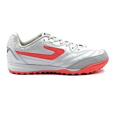 Imagem de Chuteira Society Topper Maestro Td Iv Branco/preto/coral Tp03960003 43