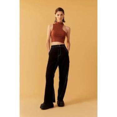 Imagem de Blusa Cropped Dress To Tricot Ombro Vazado Feminina-Feminino