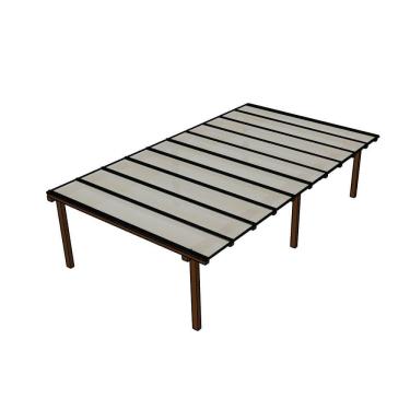 Imagem de Kit Policarbonato Branco 6mm 10,00m X 2,00m - Perfis Naturais