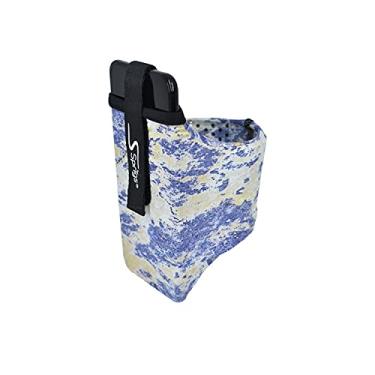 Imagem de Sprigs Braçadeira de celular para iPhone 12/11/x/8/7 Plus, Galaxy 12, Google Pixel 5 4GG A braçadeira de corrida mais leve e confortável serve para todos os telefones com capa para mulheres e homens - pedra desgastada azul