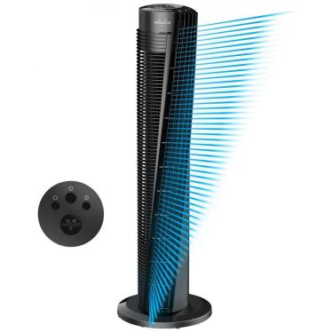 Imagem de Ventilador de Torre com Controle Remoto e 4 Velociades, 110V 70W, Vornado OSC84, Preto