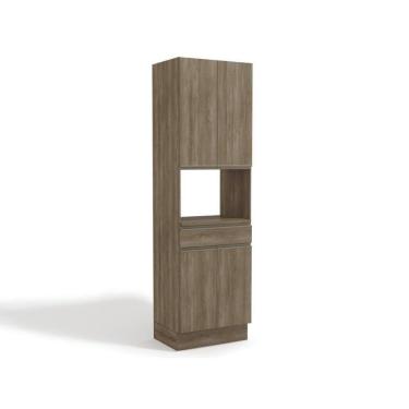 Imagem de Paneleiro De Cozinha Maxxi G751 C- 4 Portas E 1 Gaveta 70cm Nogal - Kappesberg