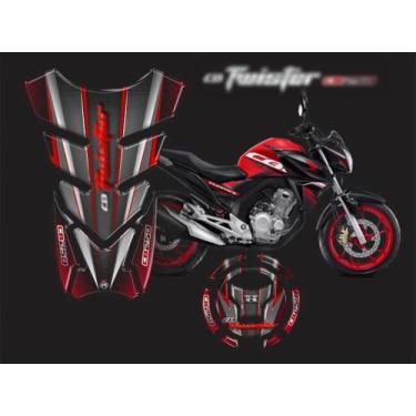 Imagem de Kit Adesivo Resinado Proteção Tanque Moto CB250 Grande 18 20 - Resitan
