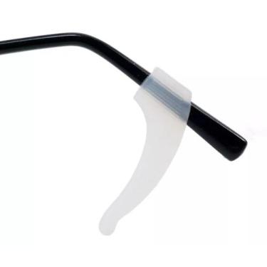 Imagem de 10 Pares Gancho Trava Suporte Arco Silicone Óculos Orelha adulto infan