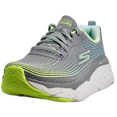 Imagem de Skechers Tênis feminino Max Cushion Elite - Galaxy Burst, Cinza/limão, 8.5 Wide