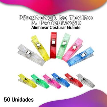Imagem de Prendedor De Tecido Grande Para Patchwork - Alinhavar Costurar - Com 5