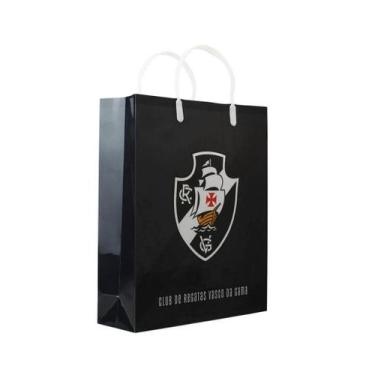 Imagem de Sacola De Presentes Escudo Time 33x9x27cm - Vasco - Mileno