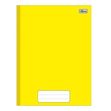 Imagem de Caderno Costurado Tilibra 1/4 Capa Dura Pepper Amarelo 80 Folhas Embal