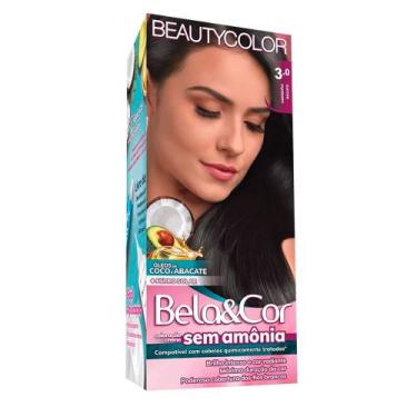 Imagem de Tintura Bela e Cor Sem Amônia 3.0 Castanho Escuro - Bela&Cor