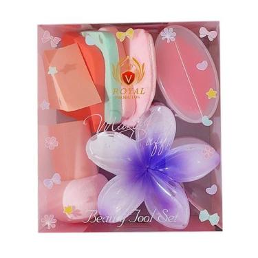 Imagem de Kit Presilha de Flor para Cabelo Flower Clip + 7 Esponjas Diversas de 