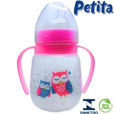 Imagem de Copo Cristal 240ml Antivazamento Bico Silicone com Alça - Infantil Tre