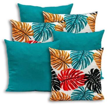 Imagem de Kit 6 Capas de Almofada Gorgurinho 40x40cm Lisas e Estampadas - Bem Me