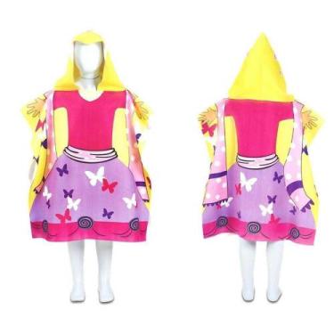 Imagem de Poncho Toalha De Praia Infantil Com Capuz Várias Estampas - Bellar, Bo