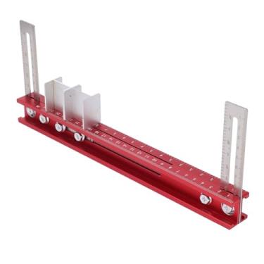 Imagem de Ferramenta de Modelo de Dispositivo de Montagem de Haste de Armário, Ferramenta de Gabarito de Hardware de Gabinete, Guia de Perfuração de Localizador de Punção, Régua