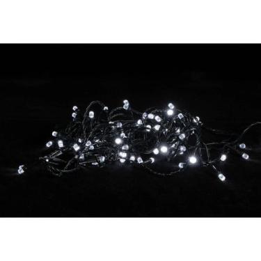 Imagem de Pisca-pisca Cordão Fio verde 100 Led Branco 8 funções 110V - Brilliant