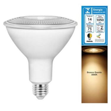 Imagem de Lampada LED 14W PAR38 E27 Branco Quente 3000K Bivolt - Galaxy LED