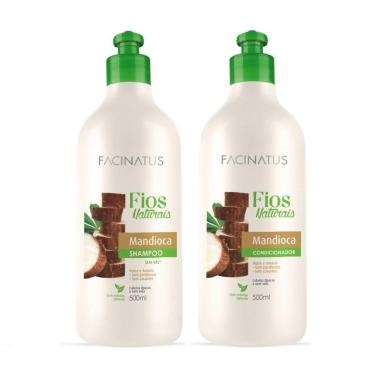 Imagem de Kit Shampoo E Condicionador Fios Naturais De Mandioca