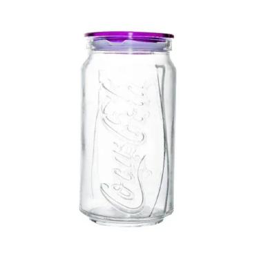 Imagem de Pote De Vidro Coca-Cola Tampa Roxa 1Litro 