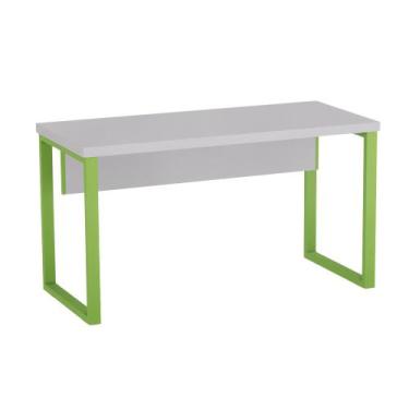 Imagem de Mesa Auxiliar Tubolar PE 40 Pandin 90 Cm Cinza e Verde