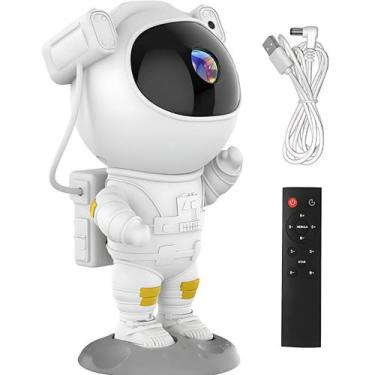 Imagem de Projetor de Luz Astronauta Efeito Galáxia com Controle Remot - Shophal