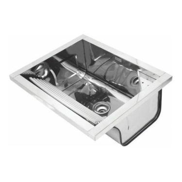 Imagem de Tanque Sobrepor Docol Reto 017051ch 63x51 Inox Alto Brilho