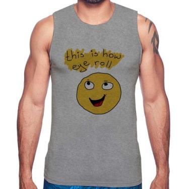 Imagem de Regata This Is How Eye Roll - Foca na Moda, Cinza, G