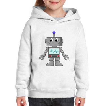 Imagem de Moletom Infantil Robozinho - Foca na Moda, Branco, 10