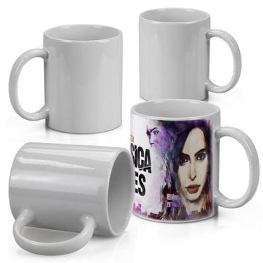 Imagem de Caneca p/ Sublimação Porcelana Branca Lisa 325ml - 12 Unid - Mecolour