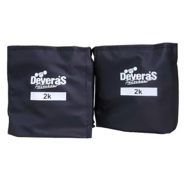 Imagem de Par de Caneleiras de Peso de 2 kg cada - Deveras, Preto