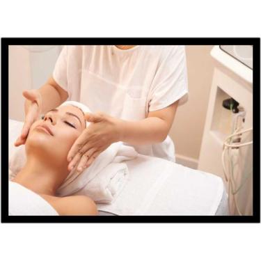 Imagem de Quadro Decorativo Estética Feminina Moda Salões De Beleza Mulher Massa