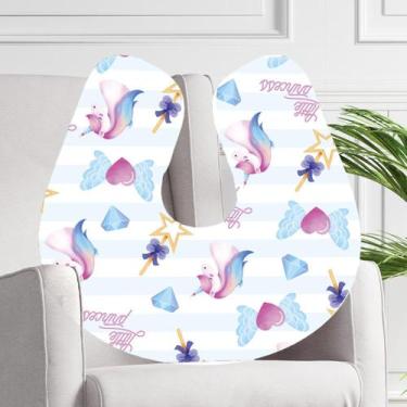 Imagem de Almofada para Amamentação Travesseiro Bebê Lindas Estampas - Ev Baby, 