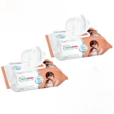 Imagem de Kit C2 Toalhas Umedecidas Quick Baby 100un cada - Hygieline